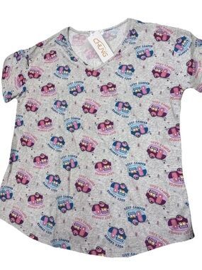 CHUYG Cozy Camper Graphic Tee - Pink & Blue